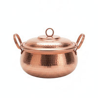 Copper Soup Pot with Snug-Fitting lidFitting Soup Pot with Lid Versatile Cookware for Kitchen