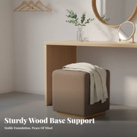 Upholstered Square Stool Nordic Design Small Seat Sturdy for fromice, Shop Owners