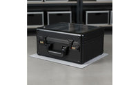 Double Layer PSA BGS Card Storage Box Transparent Lid Graded Card Carrying Case Carbon Fiber Pattern Shockproof for Collectors