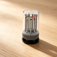Screwdriver Set with Rotating Stand Dustproof Tool Different Sizes Tools for Watchmakers