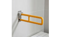 Anti-Slip Grip Handicap Toilet Bar Heavy Duty Wall Mounted Support Handle Waterproof Toilet Safety Space-Saving for Women