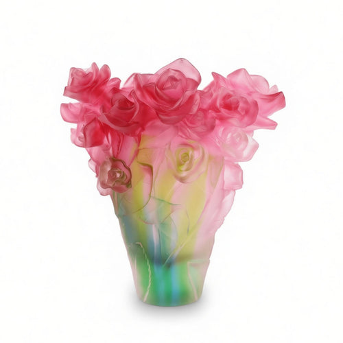 Rose Shaped Vase Tabletop Sculptural Vase Modern for Living Room, Entryway