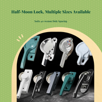 Adjustable aluminum door panel lock