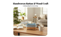 Woven Basket with Liner Handwoven Household Storage Decorative for Office, Women