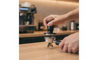 Impact-Style Manual Coffee Tamper Adjustable Tamper with Wood Handle Precision for Home Baristas