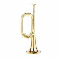 Charge Trumpet Easy to Play Brass Bugle Polished Finish for Beginners, Students