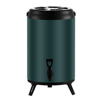 Insulated Beverage Dispenser Stainless Steel Drink Dispenser with Legs Hot and Cold Beverage Barrel with Faucet for Milk Tea Shops, Catering