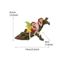 Sleeping Flower Fairy Figurine Indoor Outdoor Use Sleeping Fairy Statue