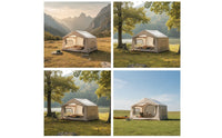 Inflatable Camping Tent Fast Setup Inflatable Camping Tent Windproof Inflatable House for Campers, Families