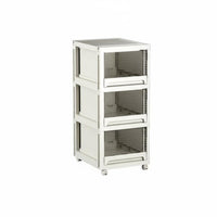 Stackable Storage Drawer Clear clear panel Stackable Pull-extendable Drawer Multi-Functional