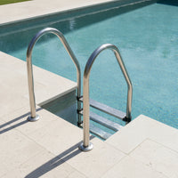 Stainless Steel Pool Ladder Anti-Slip Embedded Pool Ladder Resistant for Villa Courtyard