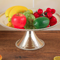 Pedestal Cake Stand Wedding Decoration footed Fruit Tray Elegant Single Tier Dessert Plate for Banquet