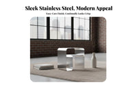 Minimalist Design C-Shaped End Table single-Piece Construction Nightstand Modernist Movement Inspired Household Furniture Vintage and design for Apartment Dwellers, Homeowners, Students, Living Room, Small Spaces, Home Office, Lounge Area