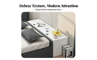 Space Saving Long Narrow Storage Cabinet Large Capacity Bedside Space Filler Cabinet Easy to Clean Headboard Storage Unit Scratch Resistant for Apartment Dwellers, Homeowners, Students, Bedroom, Bay Window Area, Small Areas, Living Room