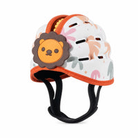Cushioned Head Protection Cap with Chin Strap Breathable Baby Safety Helmet with Adjustable Straps Lightweight Safety Head Protector Comfortable for Babies, Infants, Learning to Walk, Daycare