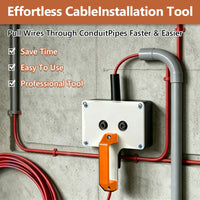 Multifunctional Cable Puller with Orange/Black Handle for Electrical Wiring