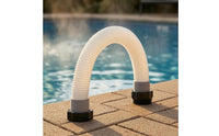 Threaded Connector Hose 1.5-Inch Diameter Flexible Pool Tube White