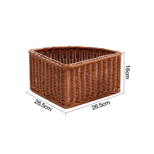 Fan-Shaped Storage Basket Multipurpose Triangular Shelf Organizer Long-Lasting