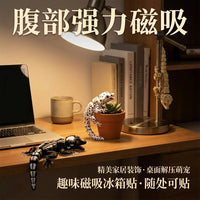 跨境可磁吸仿真睫角守宫蜥蜴关节可动玩具工艺摆件塑料工艺品