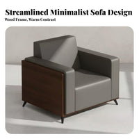 Nordic Design 3 Piece Sofa and Table Set Simple Design Upholstered Office Sofa Modern Aesthetic Reception Seating Wear-Resistant for Business Owners, Businesses, Interior Designers, Waiting Room