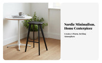 Wooden Counter Stool with supportrest Nordic Design Seating Furniture for Adults