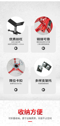 重型滚轮管子支架龙门架管子台虎钳托架管道工具可调式支架龙门钳