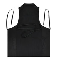 Collared Stylist Apron Breathable Hairdressing Work Smock Shirt Collar Design