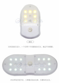 游艇配件12V白光黄光 双色LED圆顶灯 带灯控开关 船舶房车 小夜灯
