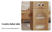 Robot lighting fixture Table Space-Saving Side Cabinet Multi-Functional Drawer Storage for Adults, Kids, Bedroom, Lounge Area