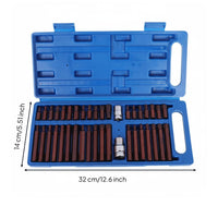 40 Pieces Hex Bit Socket Set Various Sizes Bits Multi-Lobed Bit Driver Set Easy to Carry for Mechanics