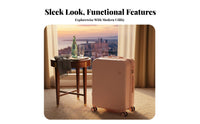 Rolling Suitcase Silent Wheels Trolley Case Sturdy for Vacation, Men, Travelers