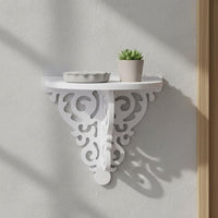 Scrollwork Display Shelf Cutout Design Home Decor Lightweight for Entryway