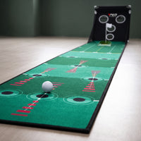 Golf Putting Mat with Target Net Portable Golf Hitting Net with Practice Mat Foldable for Golfers, Beginners, Home, Backyard, Office
