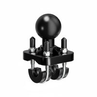 Double U Bolt Mount Ball Base Clamp 360-Degree Rotation Ball Attachment Base for Farm Machinery