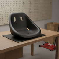 Drift Kart Seat Molded Kart Seat with Handholds High-Back for DIY Builders
