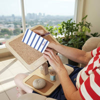 Foldable Writing Desk Wooden Home Furniture Space Saving for Sewers, Crafters