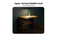 Foldable Computer Desk Portable Small Folding Desk Installationcomplimentary for Bedroom