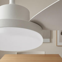 Ceiling Fan Light White Light Cover Household Fixture Dimmable for Study Room
