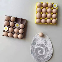 Egg Tray Magnet Fridge Magnet with Photo Clip and Sticky Note