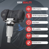 4-Piece Tire Pressure Monitoring Sensor Set for BMW