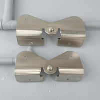 Aluminum Downspout Hinge Rust Resistant Home Drainage Hardware Two-leafLeaf