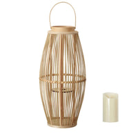 Wood Lantern with Candle Lightweight Floor Lantern Farmhouse for Tea Corner