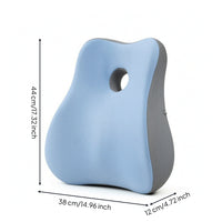 Contoured Support Cushion Ergonomic Pillow Supportive Back Support Pillow with Memory Foam Slow-Rebound for Office Workers, Drivers, Car Seat, Desk