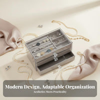 Multi-Tiered Trinket Box Elegant Design Jewelry Container long-lasting for Bedroom
