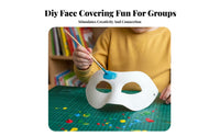 DIY Project Unpainted Paper Pulp Mask Creative Fun Blank Paper Pulp Masquerade Form Lightweight Craft Supply Assorted Designs for Children, Teachers, Kindergarten, Halloween Events, Stage Performance, Theatrical Productions