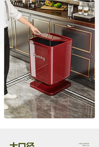Home Trash Can New Style Living Room Bedroom High-end Light Luxury with Lid Large Capacity Garbage Bin Toilet Bathroom Paper Basket