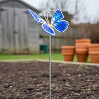 2 Pieces Waterproof Butterfly Light Weather Resistant Outdoor Decor for Lawn