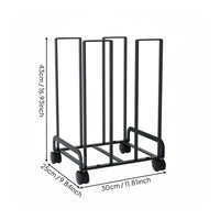 Mobile Cardboard Organizer Japanese Style Cardboard Box Storage Rack With Wheels Utility Cart for Warehouse
