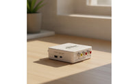 Plug-and-Play Audio-Video to RF Converter Compatible Audio-Video to RF Modulator Simple Setup Converter Box Stable for TV Hookup