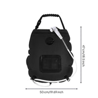 Portable Solar Shower Bag Large Capacity 20L Solar Heating Water Bag Lightweight & Compact 20L Outdoor Shower Foldable for Campers, Hikers, Beachgoers, Hiking, Beach